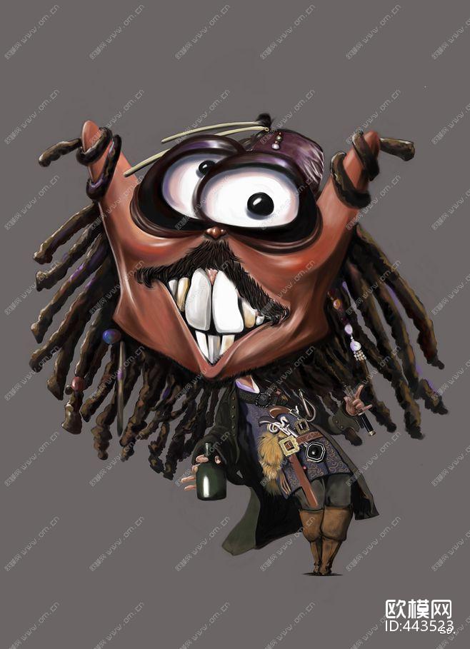 大头人物插画下载