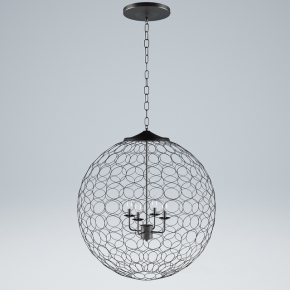 鱼形吊灯3d模型-3dmax模型免费下载-欧模网