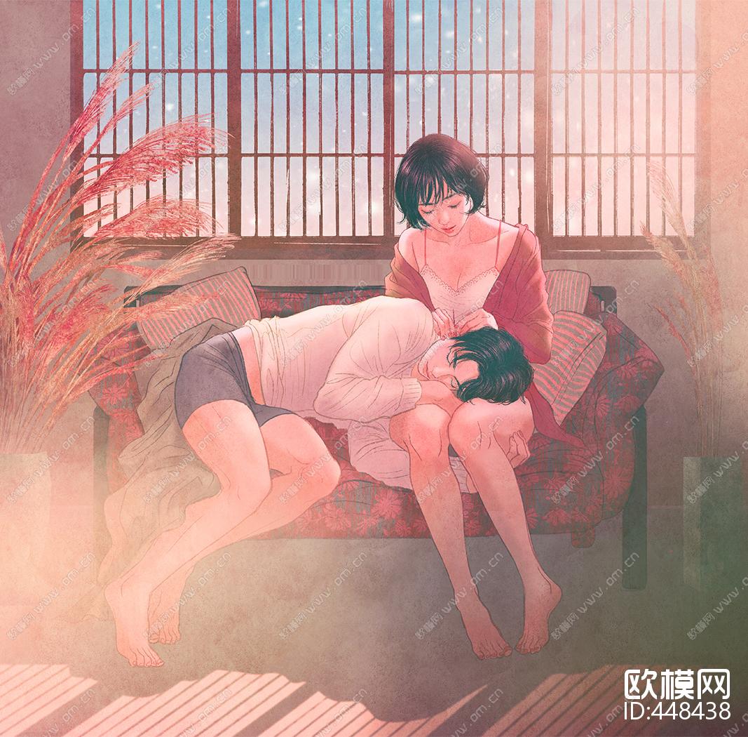 现代装饰画下载（渲染图3）