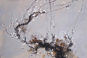  中式写意梅花装饰画 