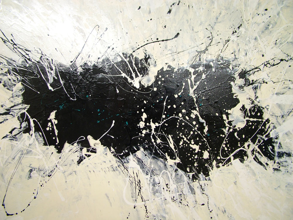 墨汁抽象装饰画