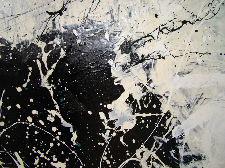 墨汁抽象装饰画