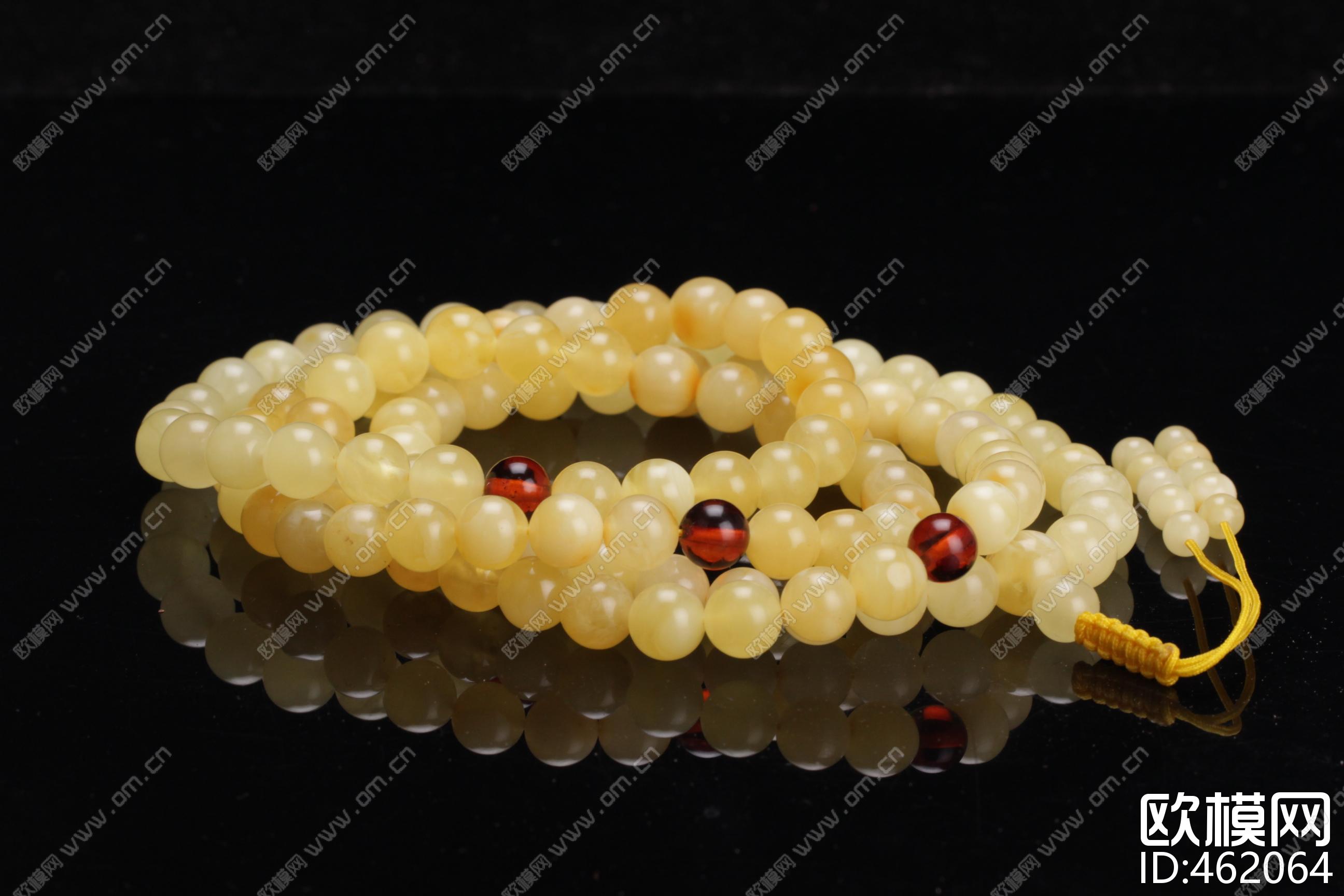 蜜蜡项链下载（渲染图2）