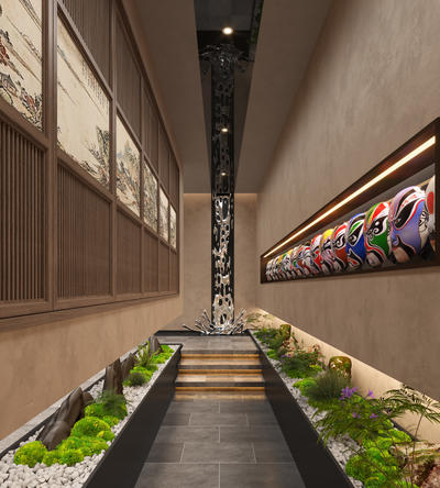 酒店走廊 过道景观