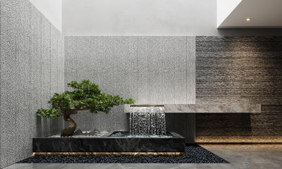流水景观 水景小品