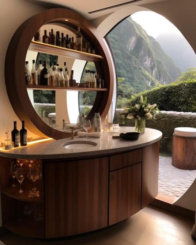 复古 简约 北欧 家庭酒吧 酒柜 吧台