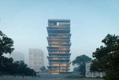 现代 简约 创意 商业建筑 公寓建筑 建筑外观