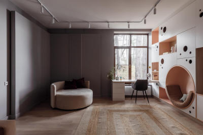 现代 简约 创意 书房 装饰柜 休闲沙发 书桌椅