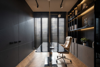 现代 轻奢 创意 书房 书桌椅 书柜