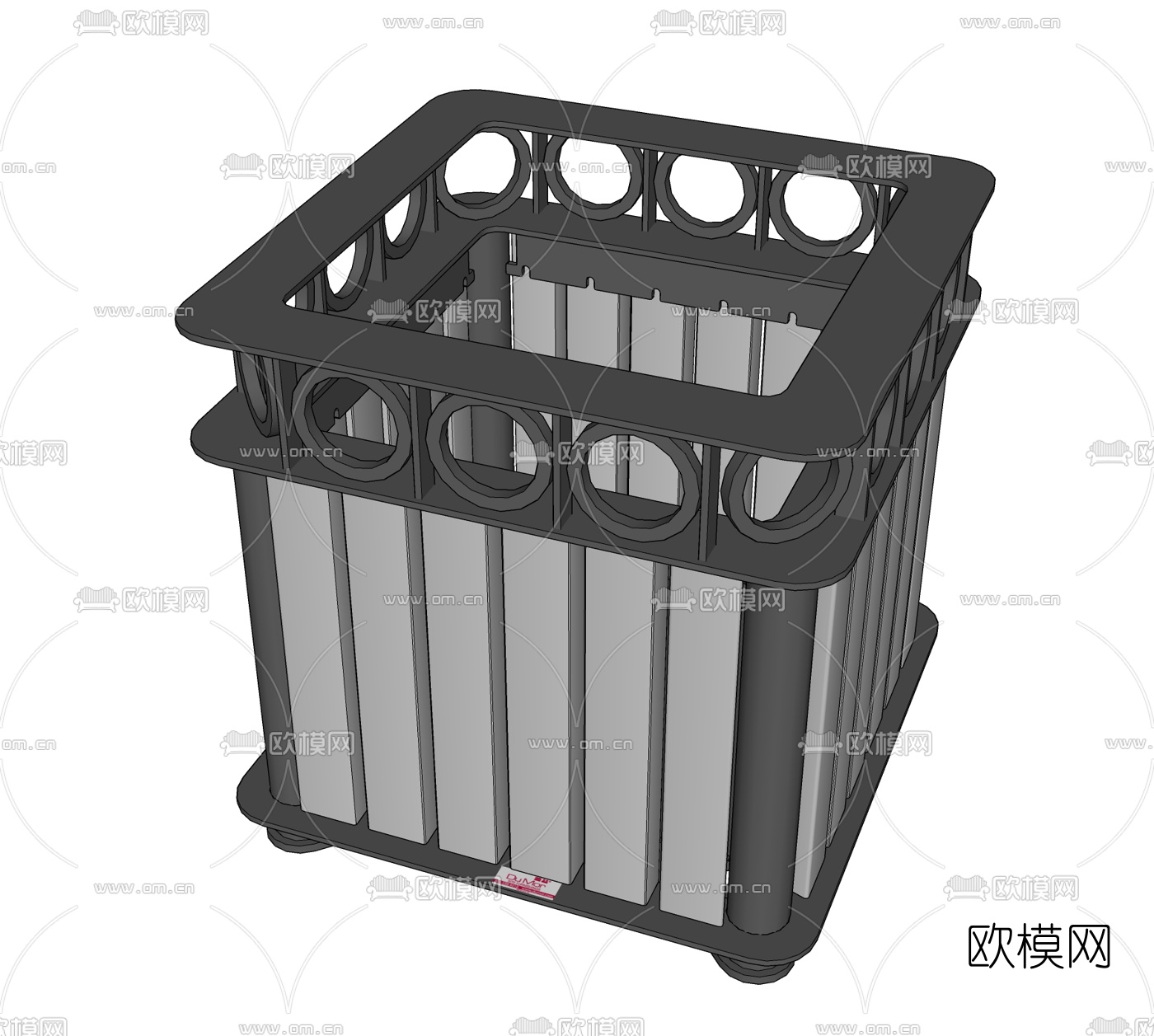 现代衣物收纳筐免费su模型下载