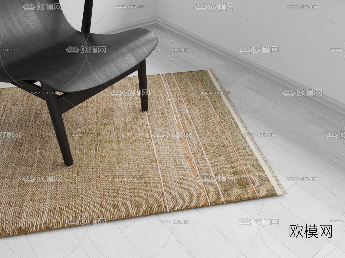 北欧常用地毯组合3d模型下载（渲染图7）