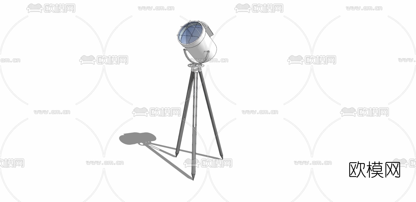 工业风舞台灯免费su模型下载