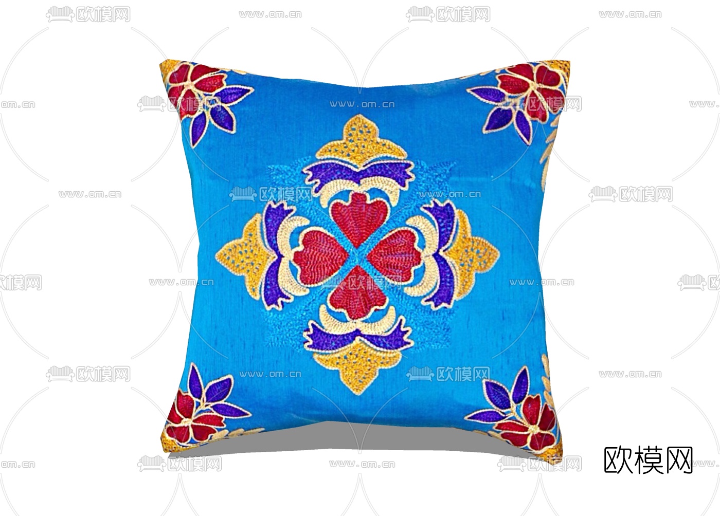 中式布艺抱枕免费su模型下载