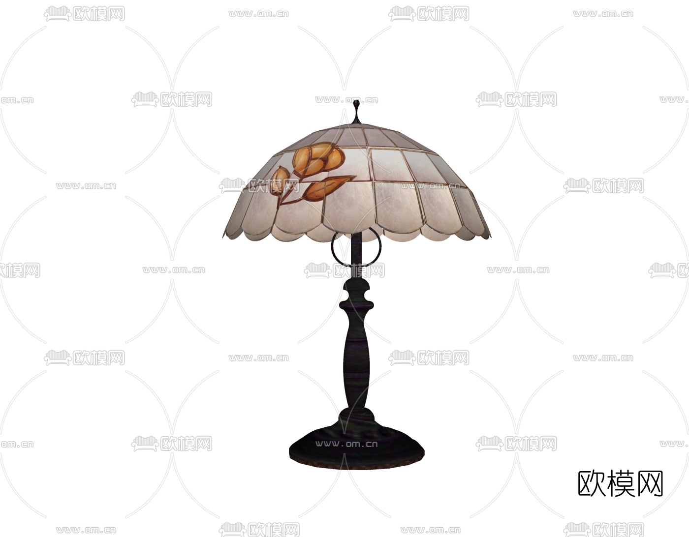 欧式复古台灯免费su模型下载