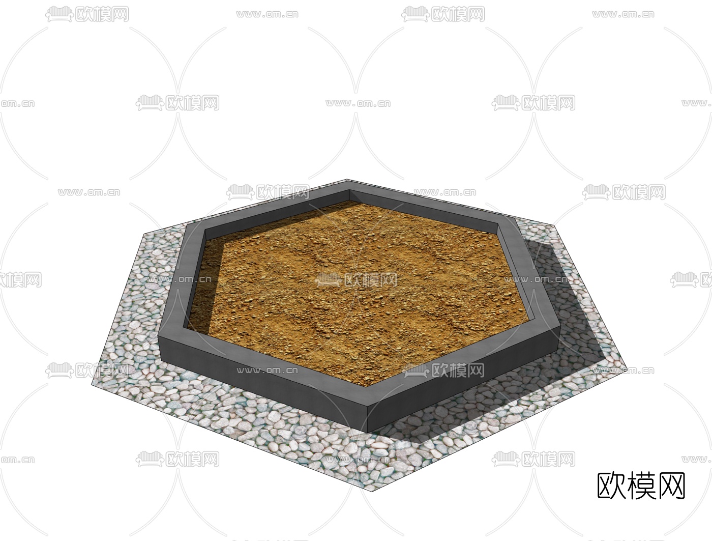 现代树池免费su模型下载