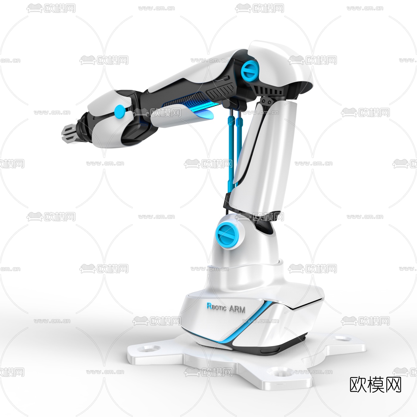 现代工业机械手3d模型
