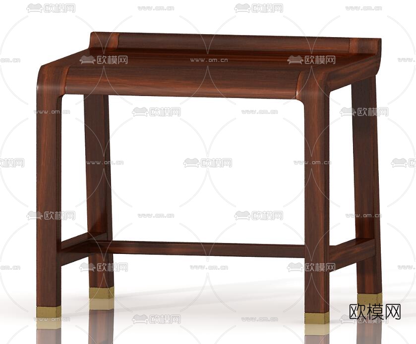 新中式化妆凳3d模型下载