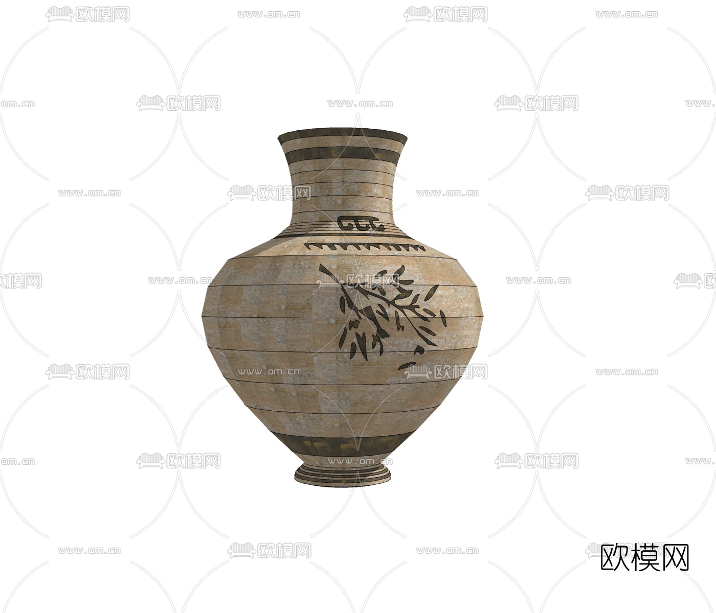 现代陶瓷罐免费su模型下载
