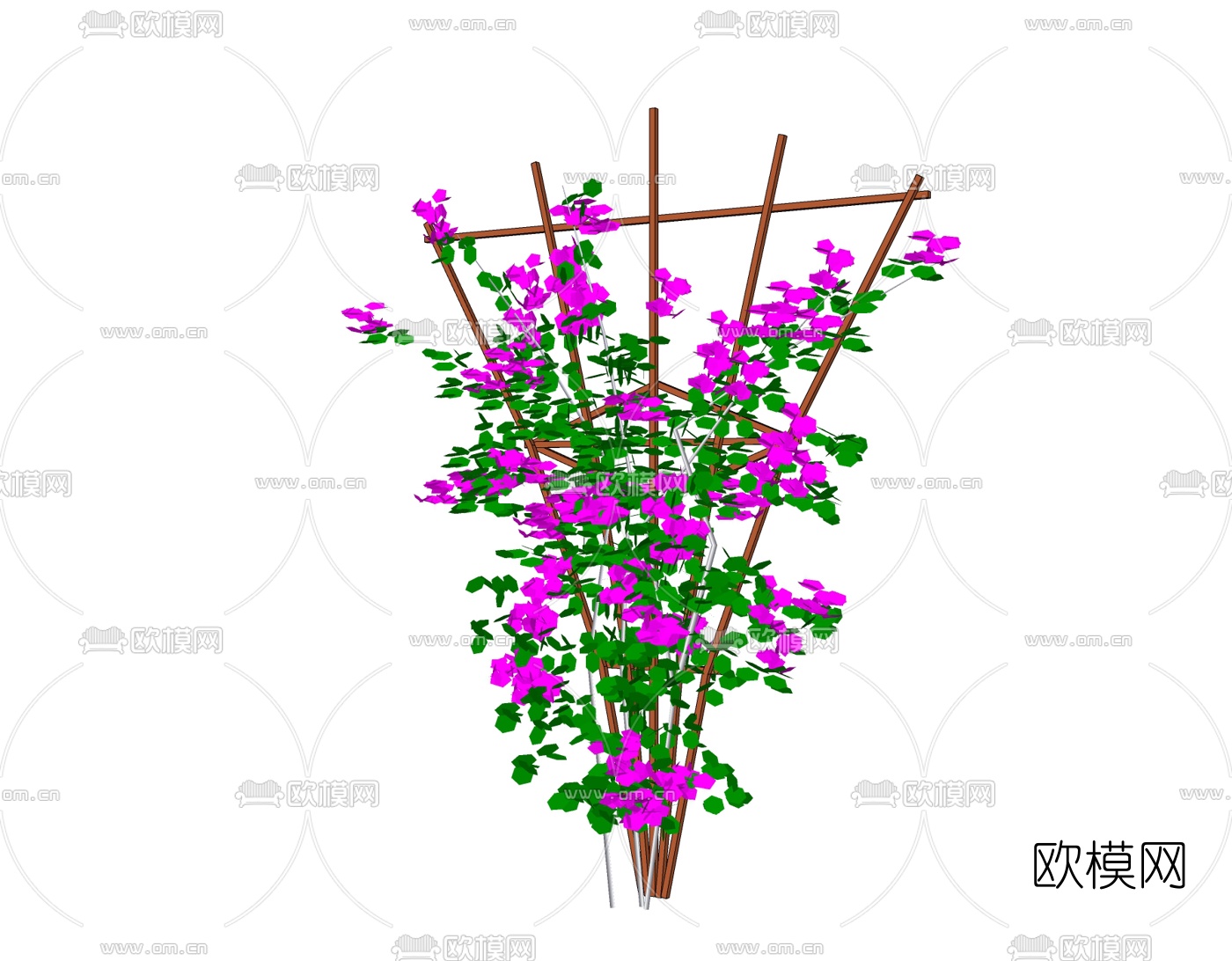 现代藤萝植物免费su模型下载