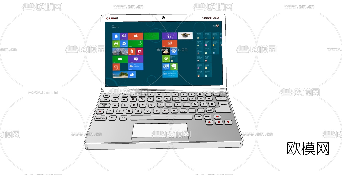 现代笔记本电脑免费su模型下载