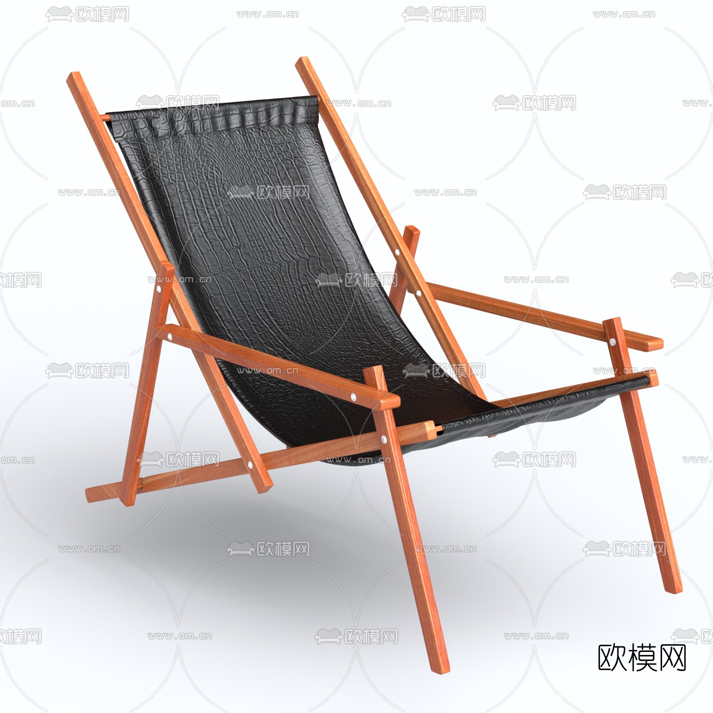现代休闲躺椅3d模型