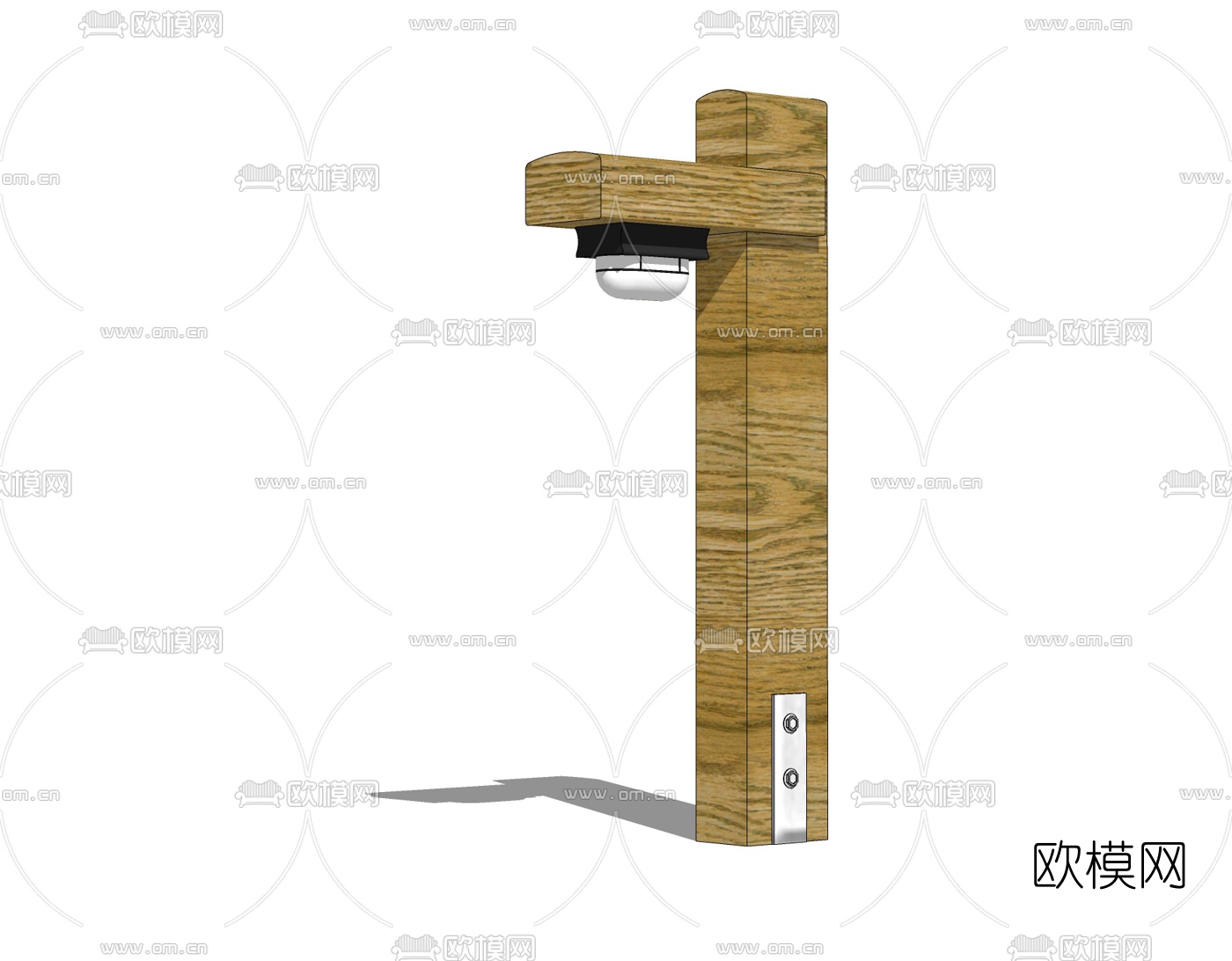 中式草坪灯免费su模型下载