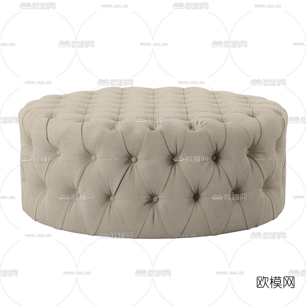 北欧原木茶几3d模型