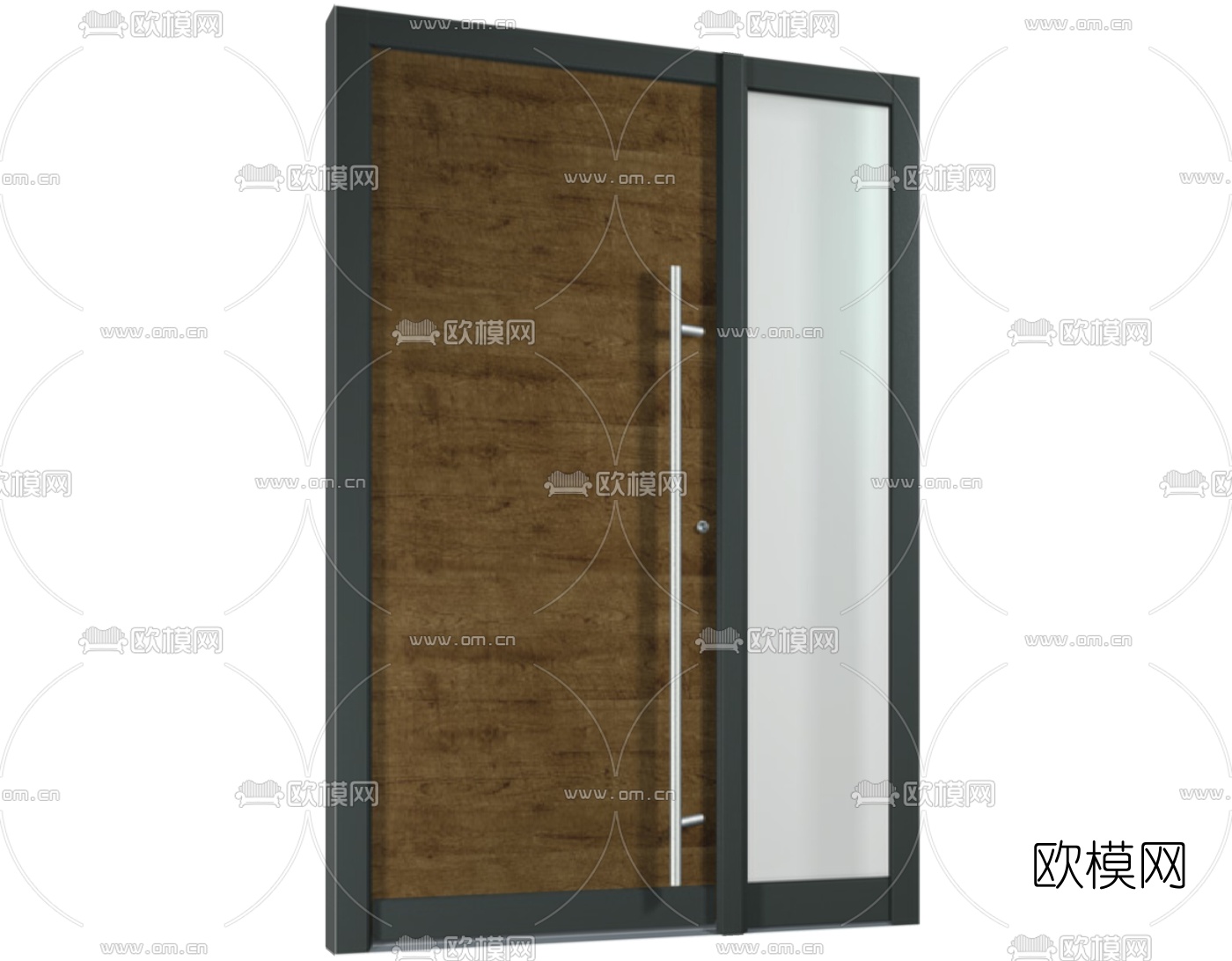 现代子母门组件免费su模型下载