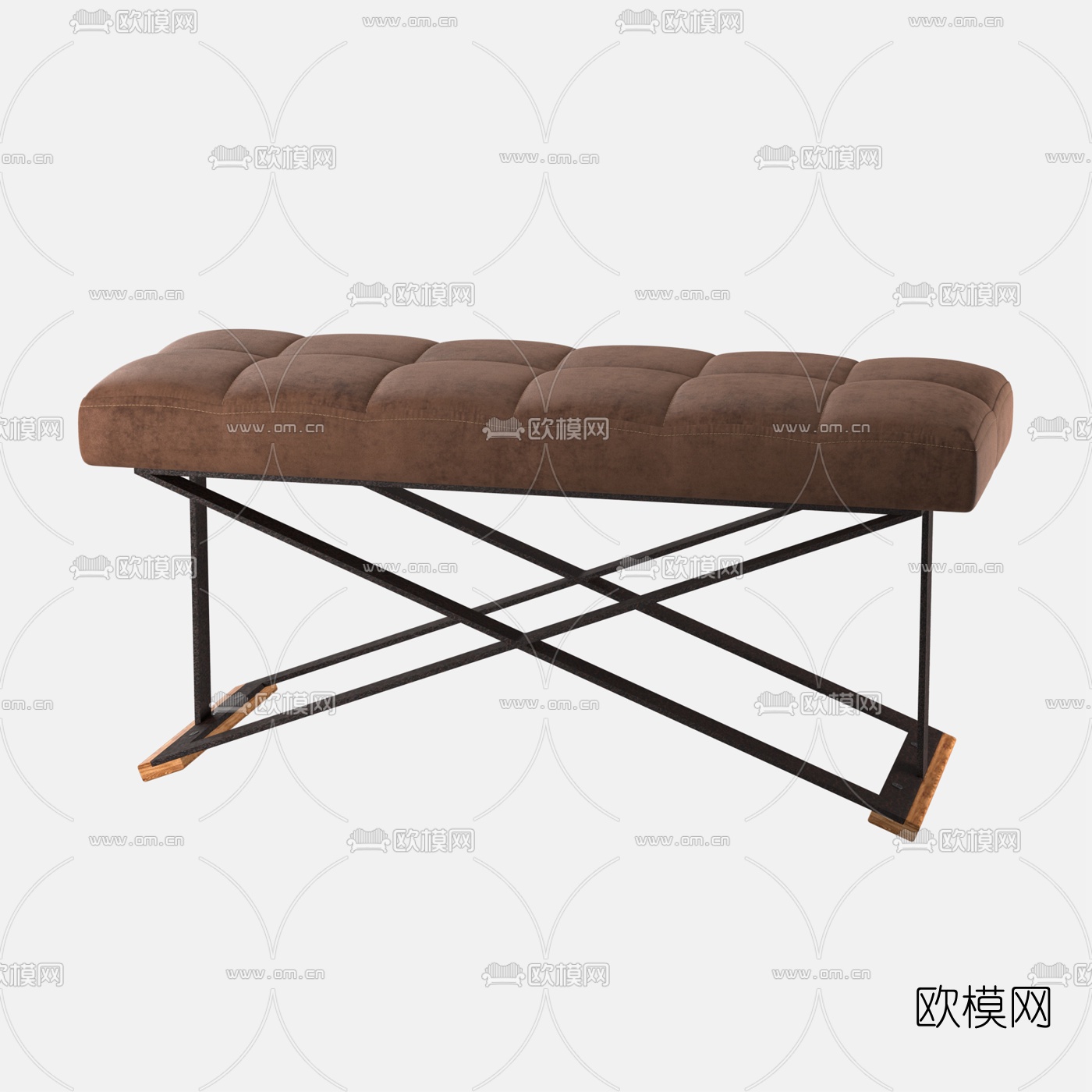 北欧风格沙发凳3d模型