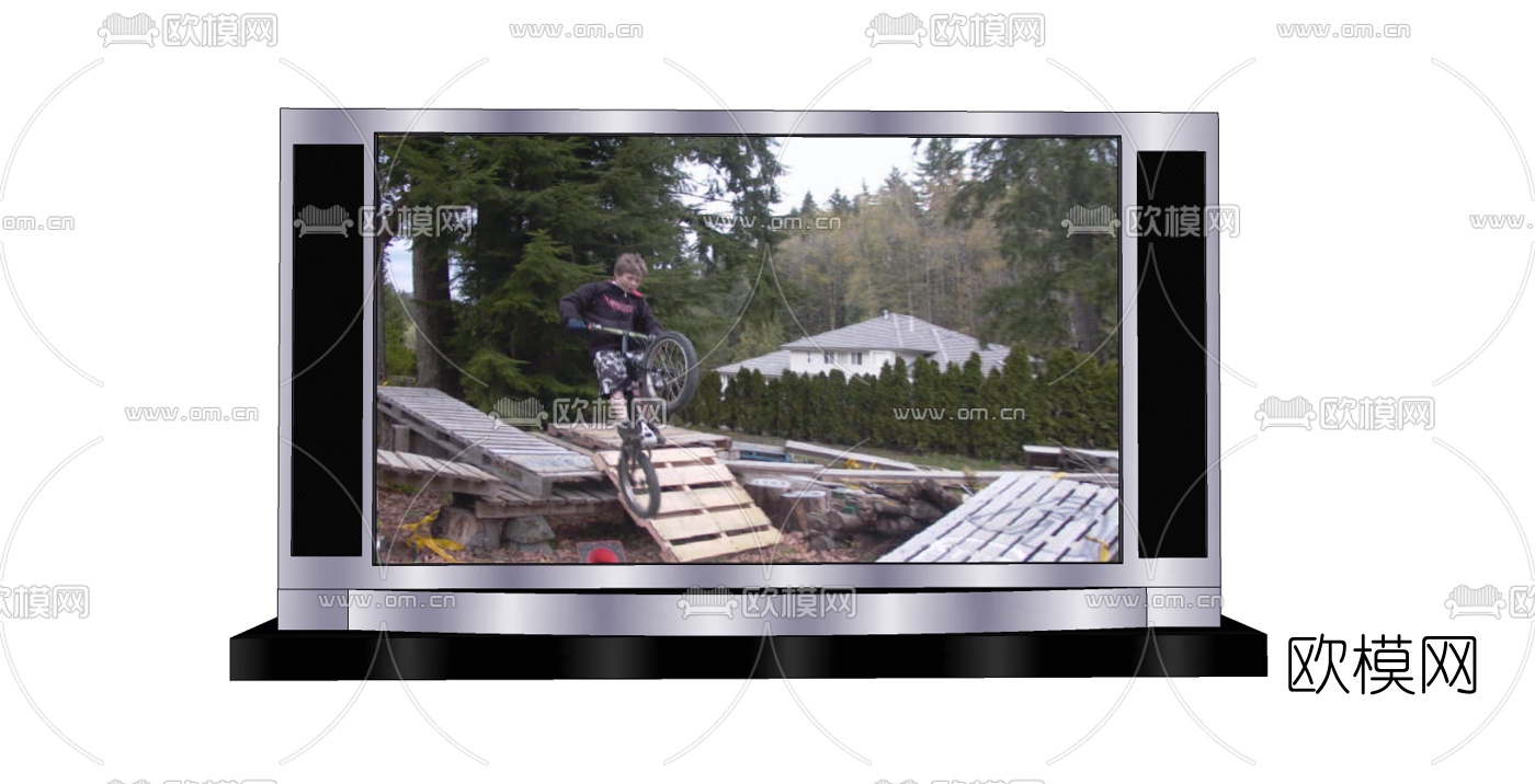 现代电视机免费su模型下载