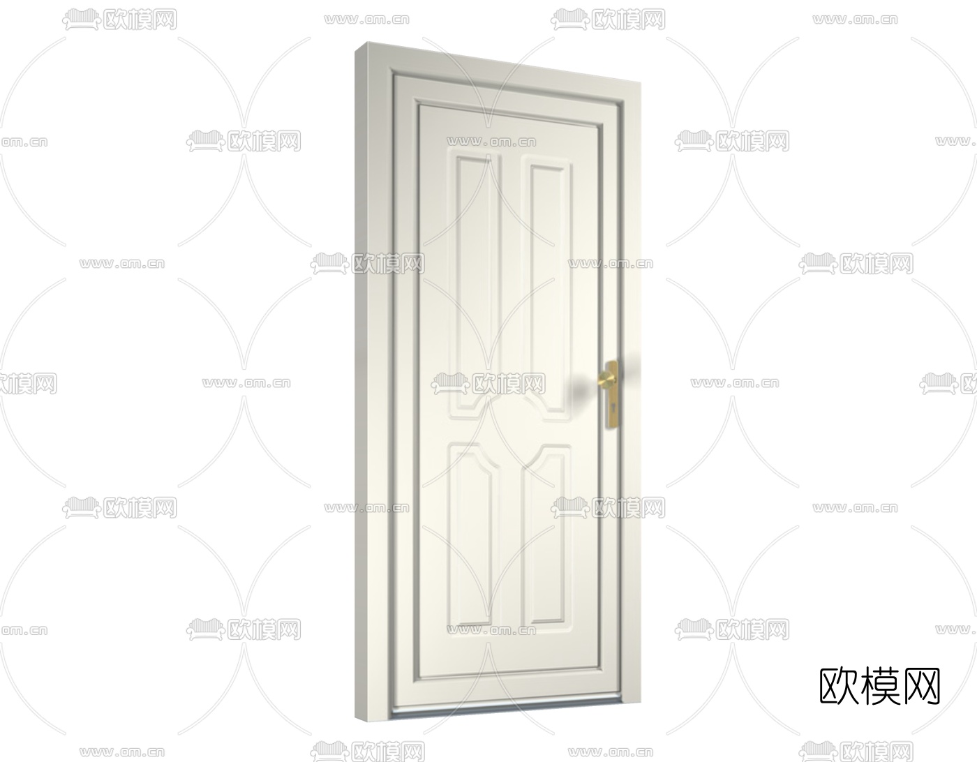 欧式平开门组件免费su模型下载