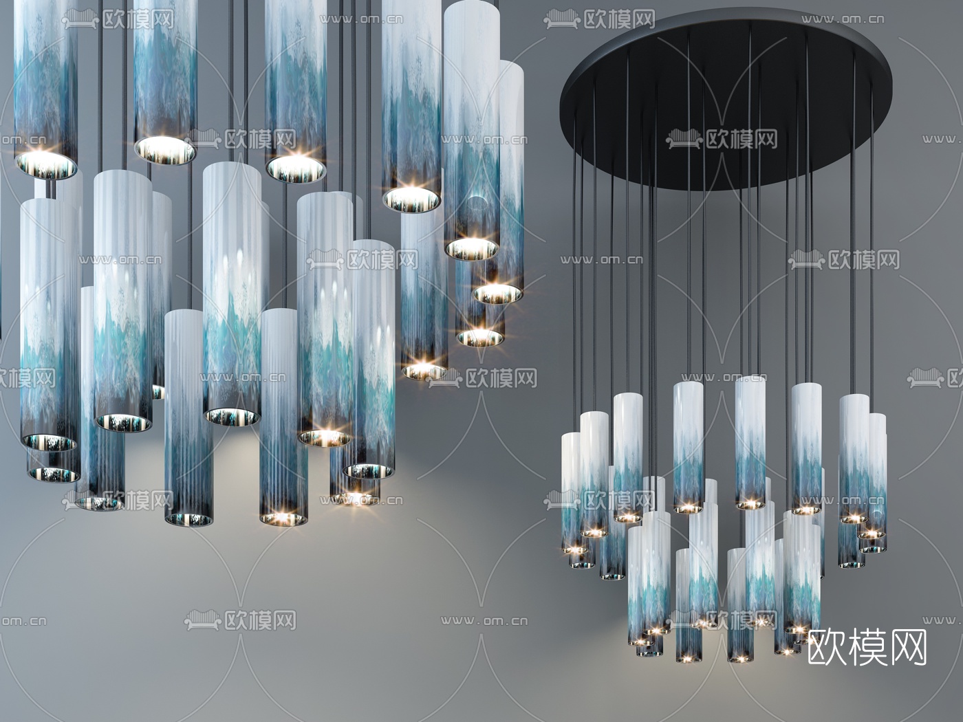 现代轻奢装饰灯3d模型下载