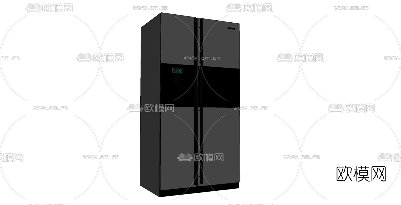 现代电冰箱免费su模型下载