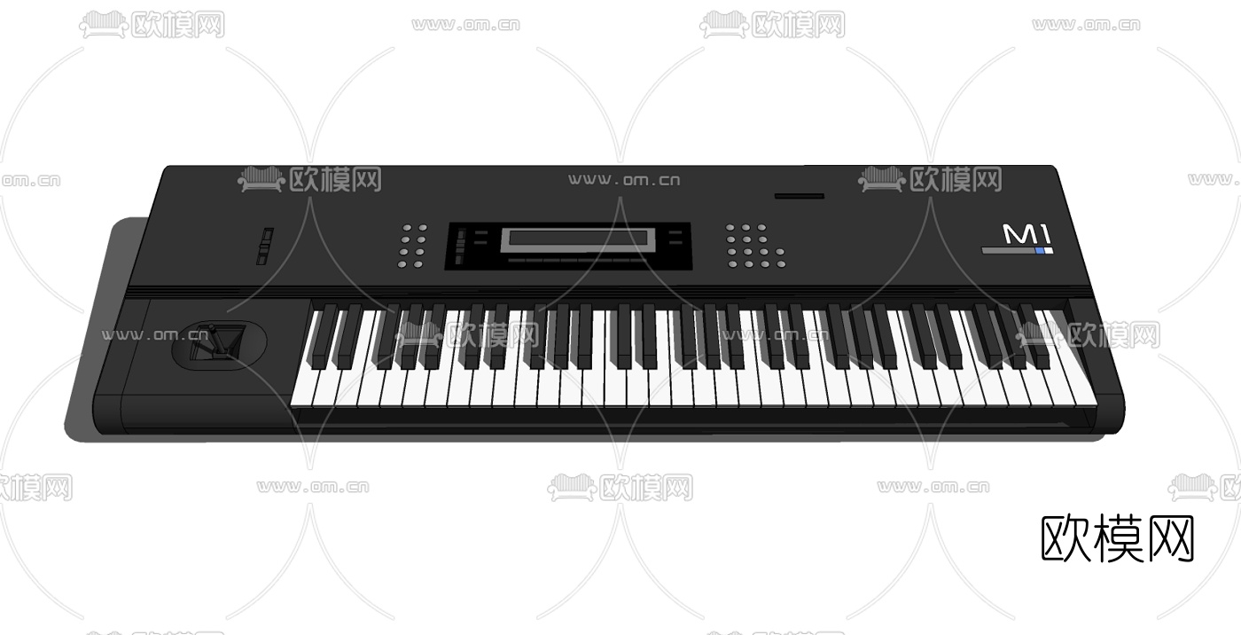 现代电子琴免费su模型下载