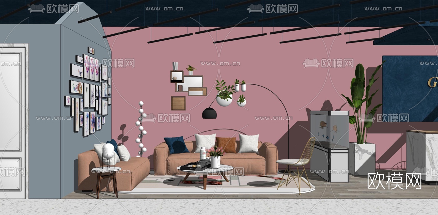 现代美容院SPAsu模型下载（渲染图2）