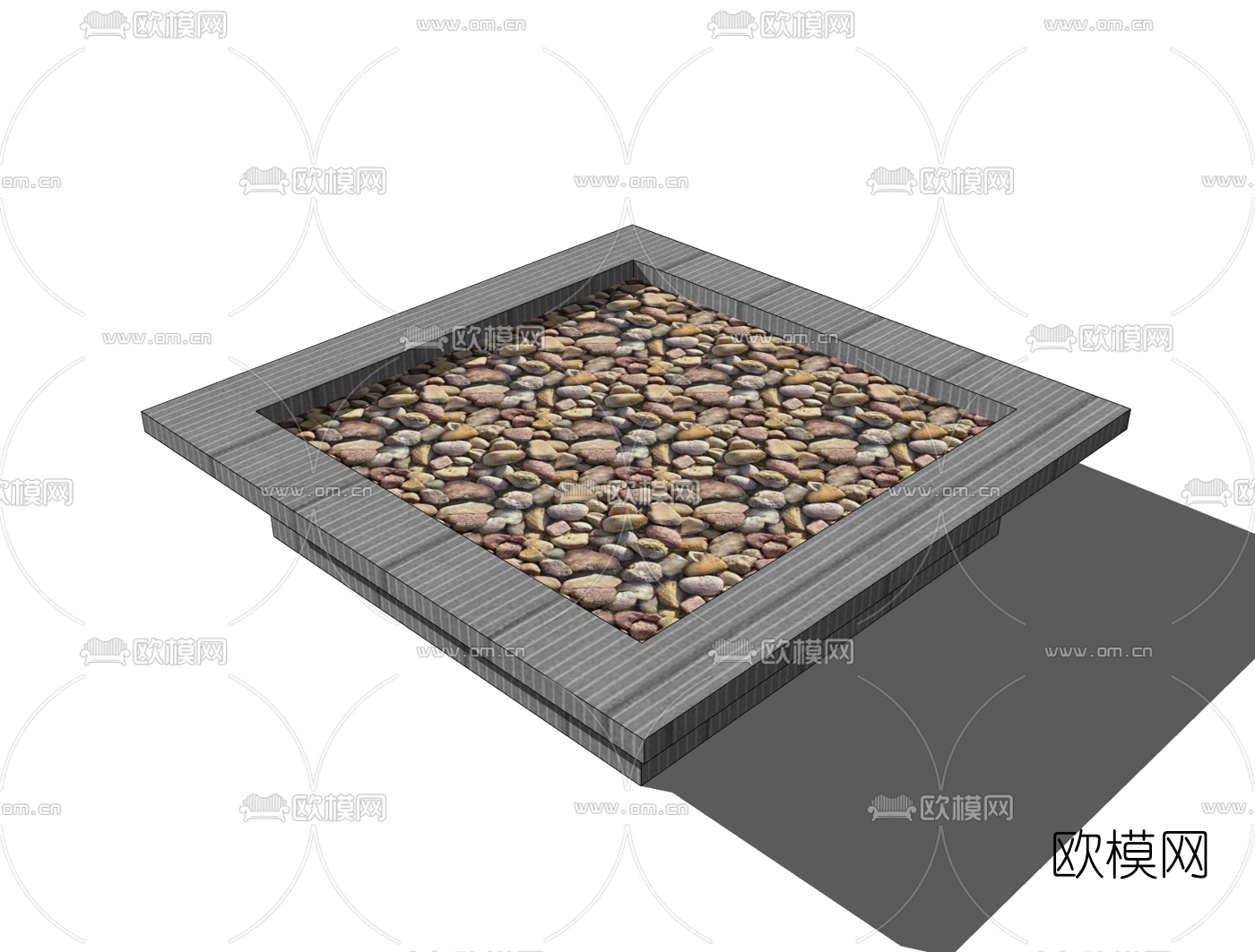 现代树池免费su模型下载