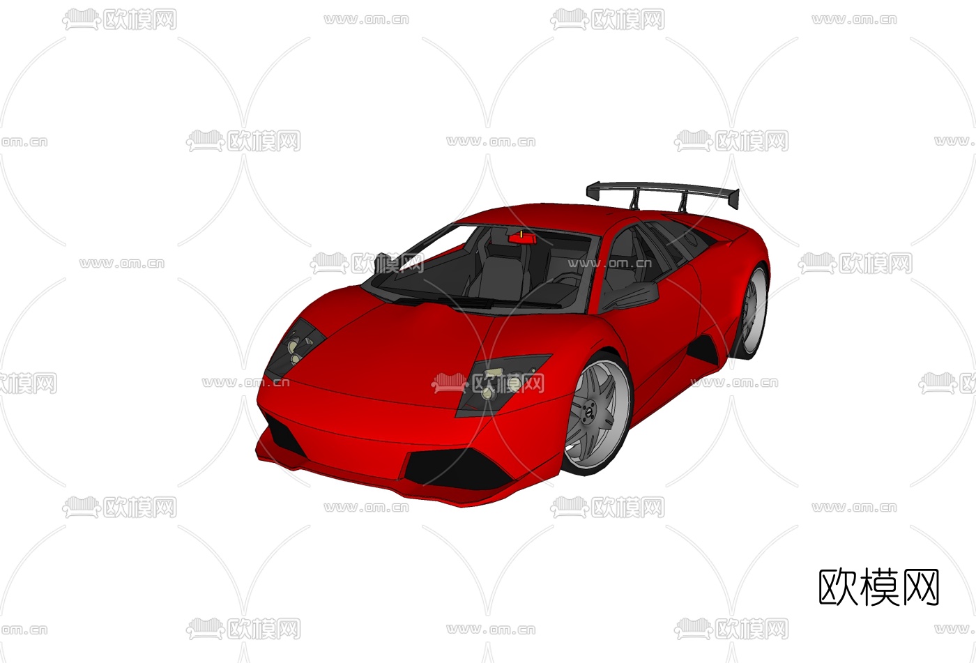 现代跑车免费su模型下载