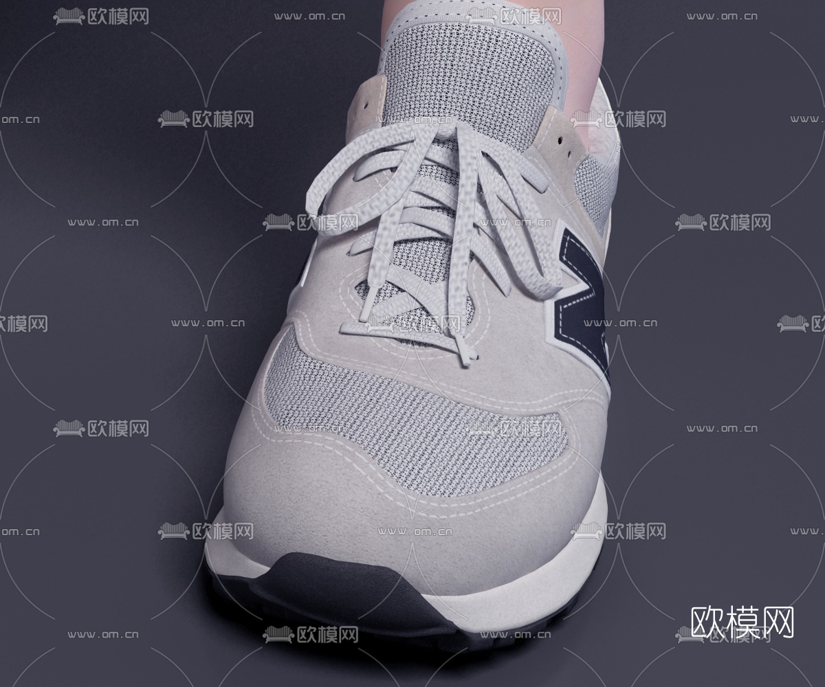 现代运动服运动鞋3d模型