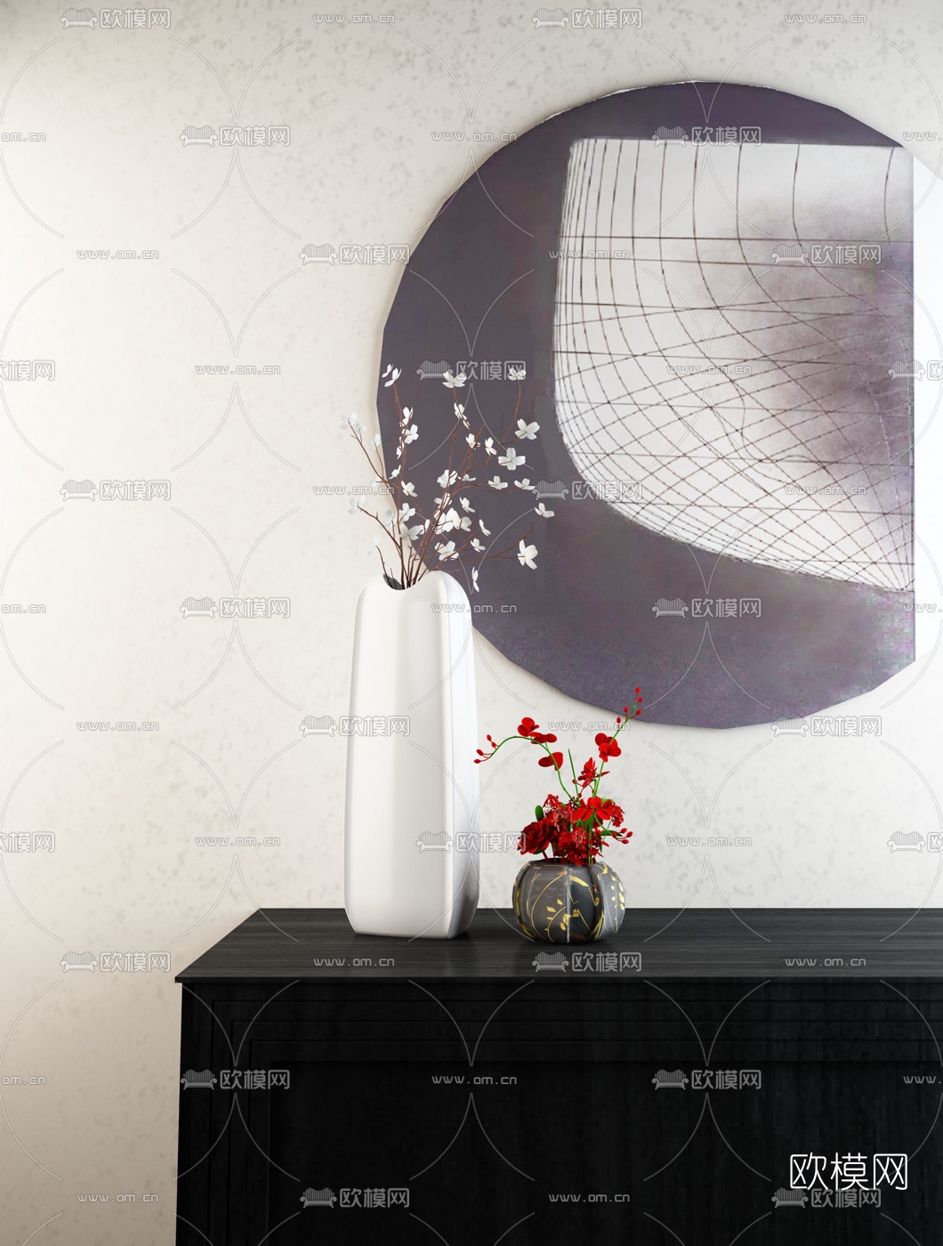 YORO御融设计 新中式陶瓷花瓶3d模型