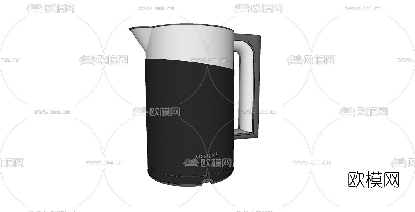 现代电热水壶免费su模型下载