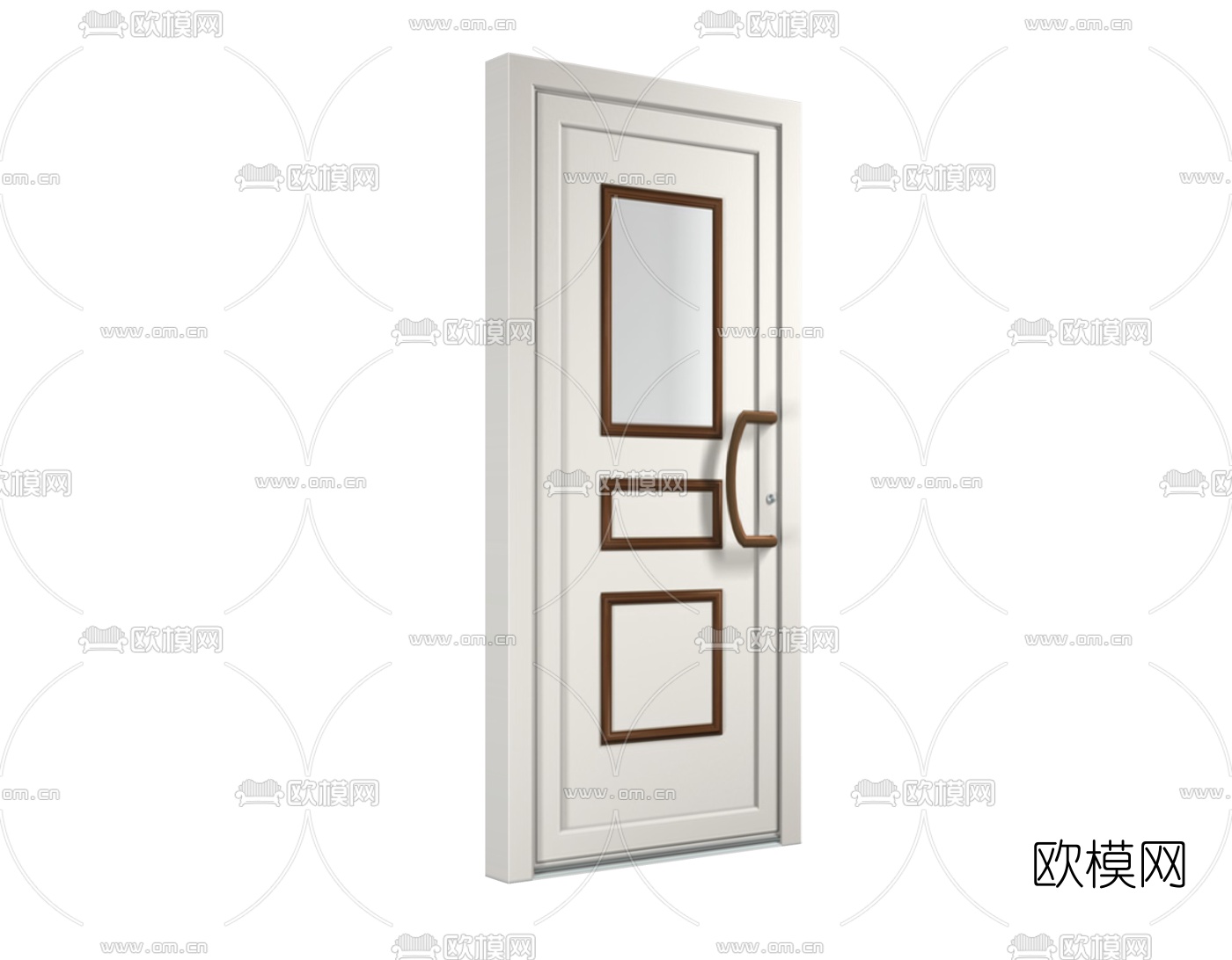 欧式平开门组件免费su模型下载