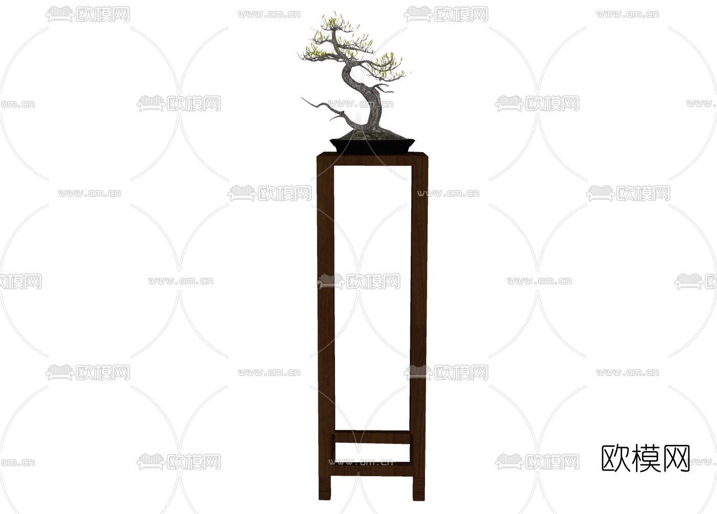 中式盆栽免费su模型