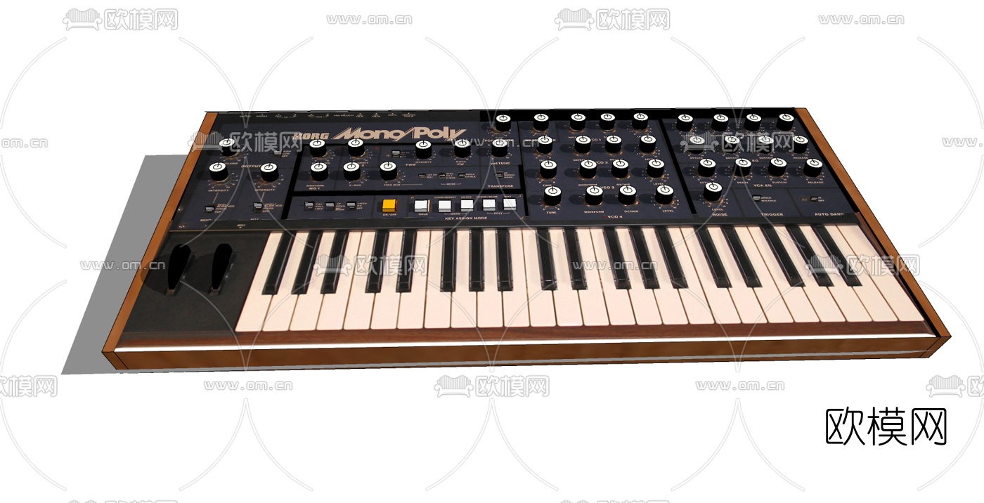 现代电子琴免费su模型下载