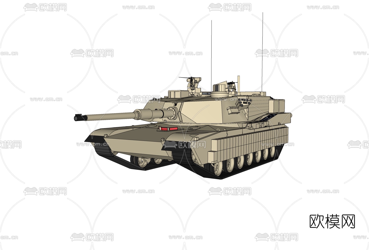 现代坦克免费su模型下载