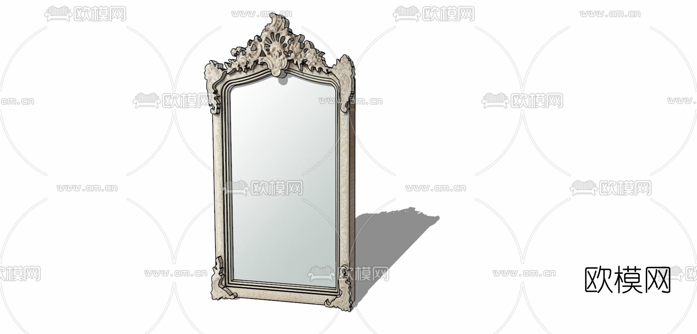 欧式镜子免费su模型下载