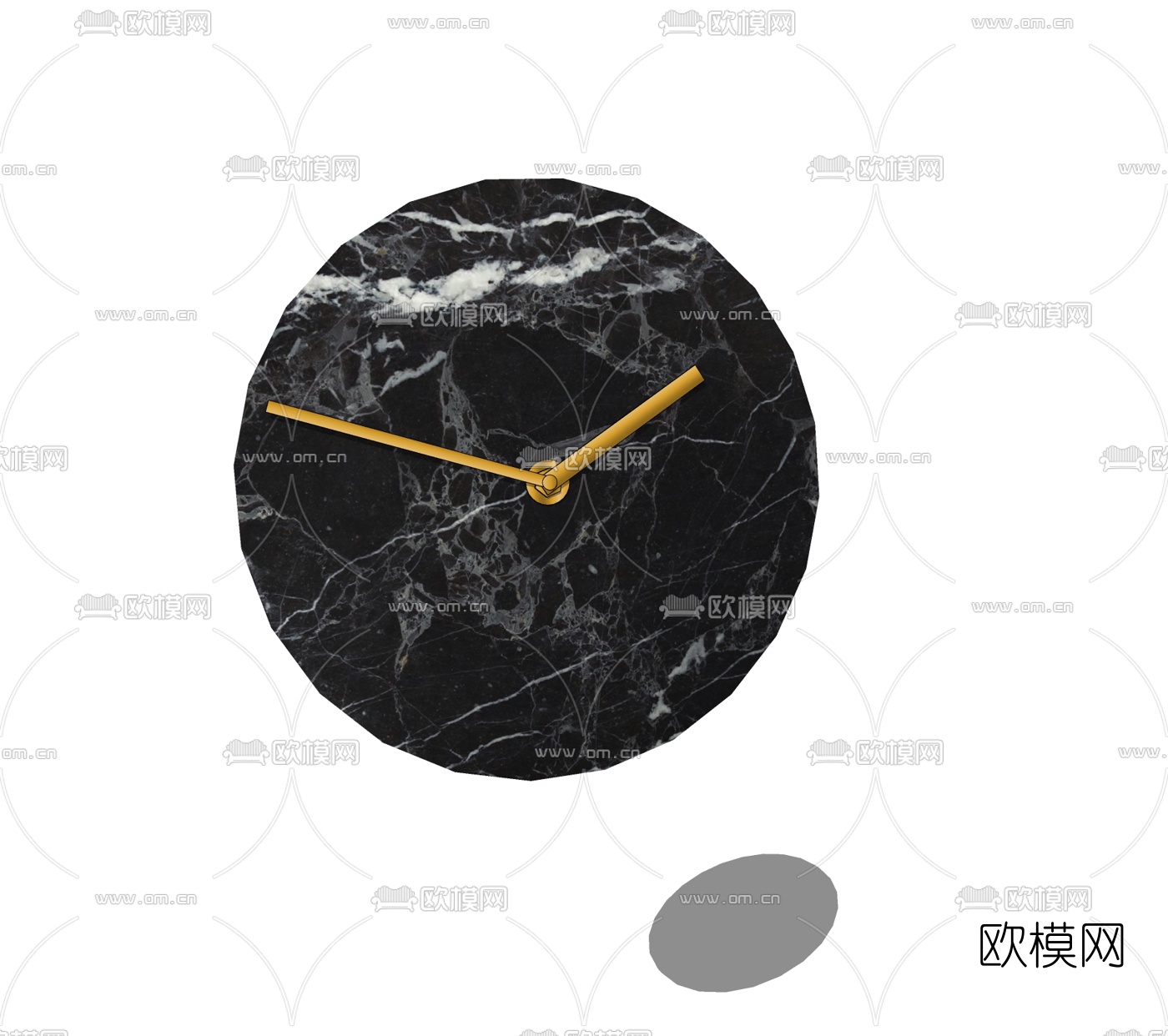 现代挂钟免费su模型下载