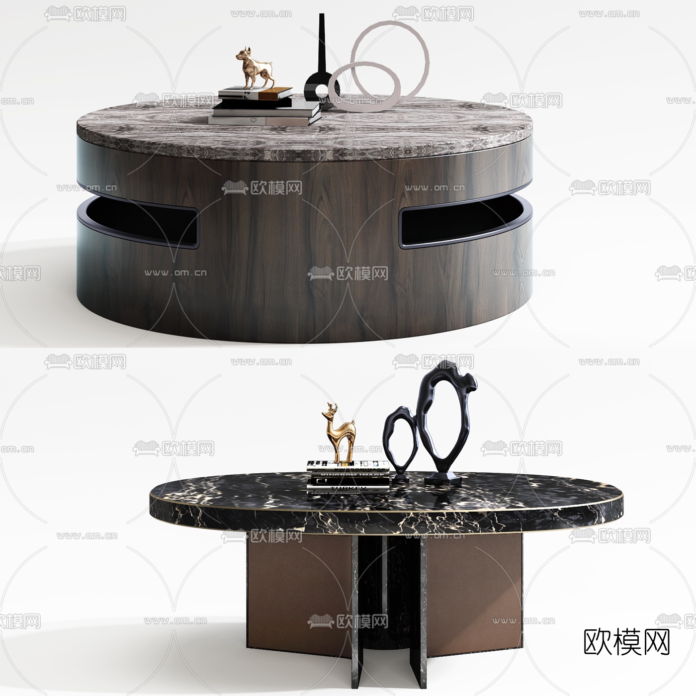 现代茶几3d模型