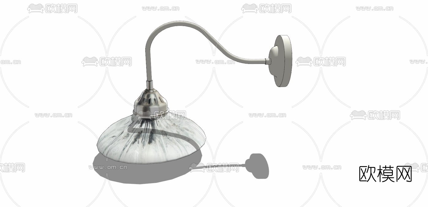 工业风金属壁灯免费su模型下载