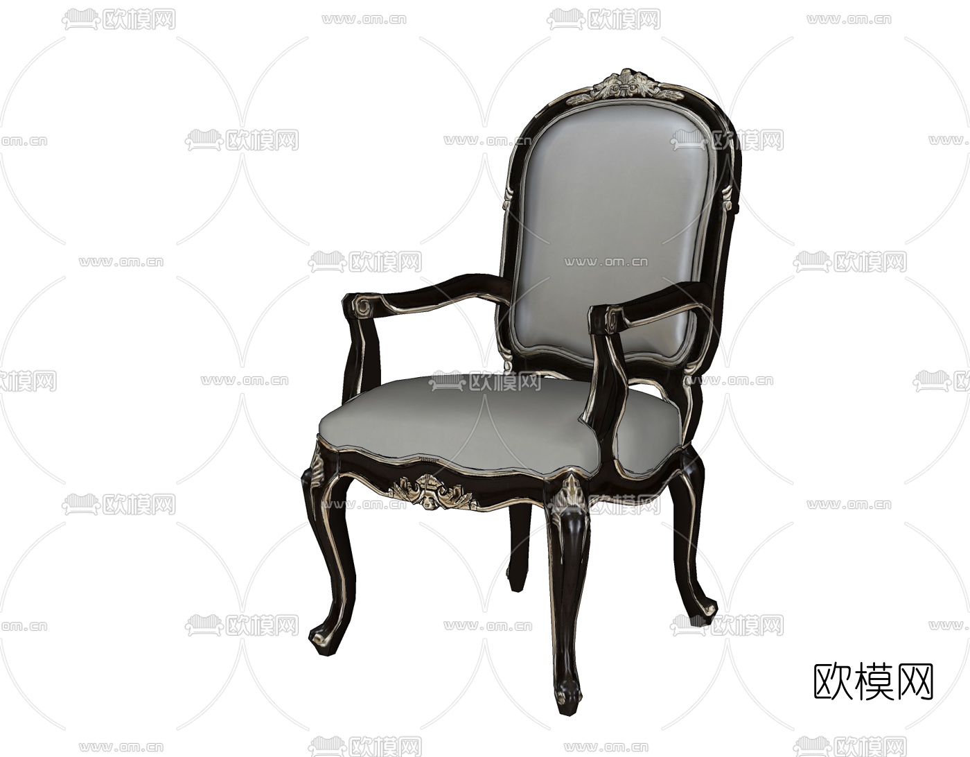欧式雕花单椅免费su模型下载