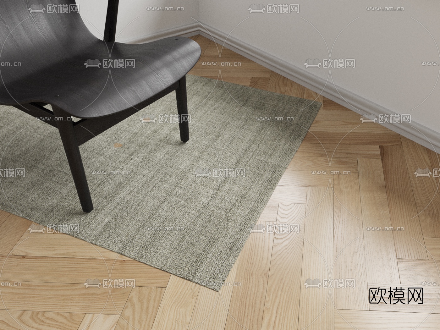 北欧常用地毯组合3d模型下载（渲染图6）